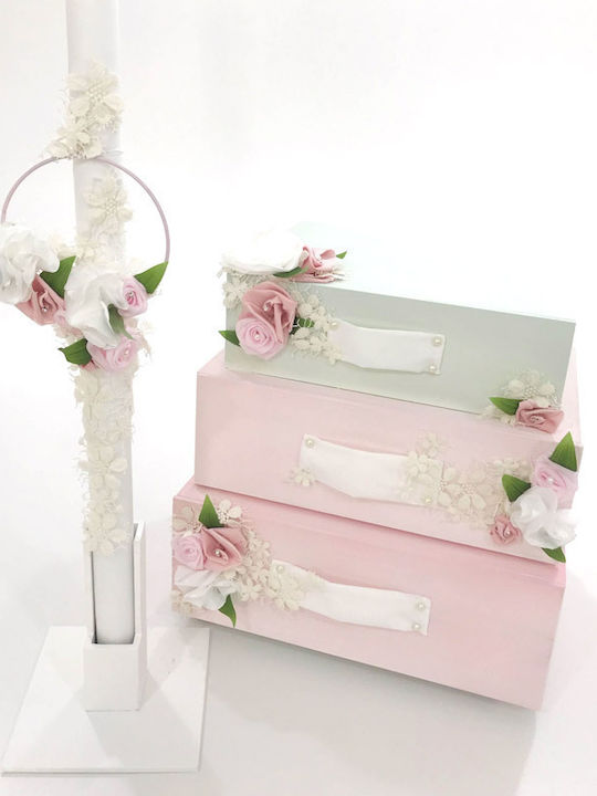 Έλενα Μανάκου Floral Suitcases Βαπτιστικό Πακέτο με Θέμα Λουλούδια