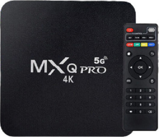 TV Box MXQ Pro 4K UHD with WiFi USB 2.0 16GB RAM and 128GB Storage Space with Operating System Android 12.1