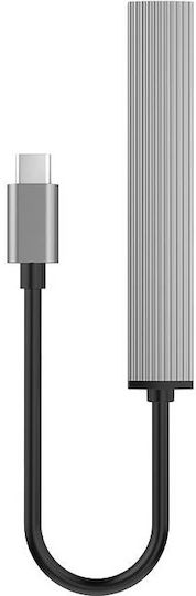 Orico USB Хъб 4 Порта USB 3.0 с USB-C Връзка Сив