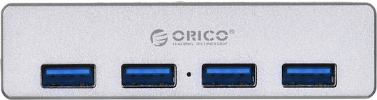 Orico MH4PU-P 4-Port USB 3.0 Hub with USB-A Connection Silver