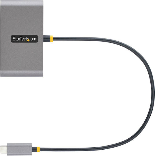 StarTech Hub 4 Θυρών USB 3.2 με σύνδεση USB-C Γκρι