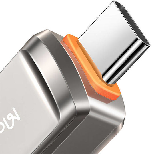 Mcdodo Μετατροπέας USB-C male σε USB-A female Γκρι 1τμχ OT-8730