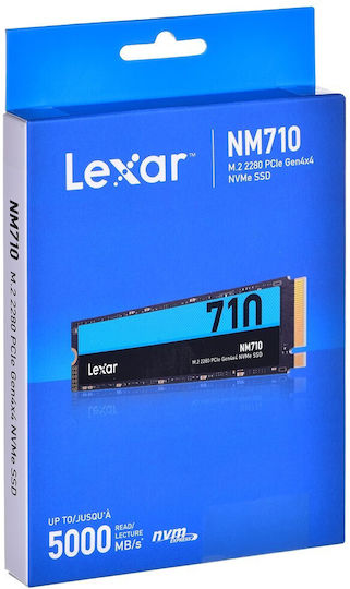 Lexar NM710 SSD 1TB Тип M.2 Със Свързване PCI Express 4.0 LNM710X001T-RNNNG