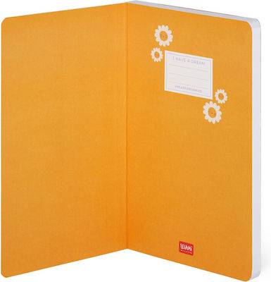 Legami Milano Daisy Notebook Ruled with Elastic Purple