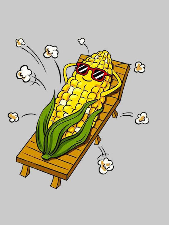 Takeposition Γυναικείο T-shirt Summer Corn σε Κόκκινο χρώμα