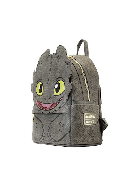 Loungefly Kids Backpack How to Train your Dragon Toothless Gray 23x25x12cm