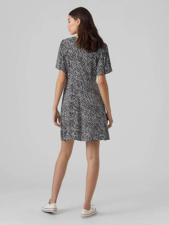 Vero Moda Sommer Mini Kleid Schwarz