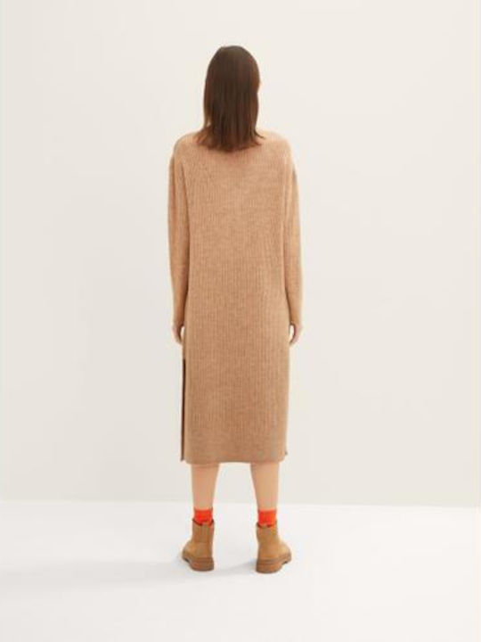 Tom Tailor Midi Dress Brown