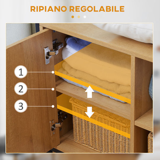 Mobilier de Intrare cu Cuier & Dulap pentru Pantofi 80x40x180cm