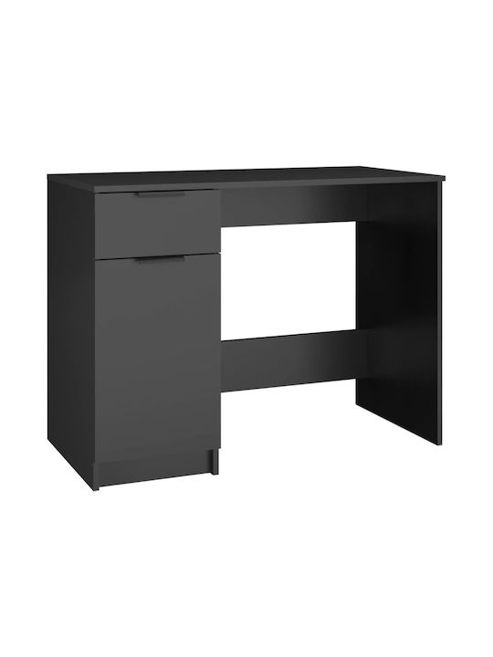 Schreibtisch Holz Schwarz 100x50x75cm