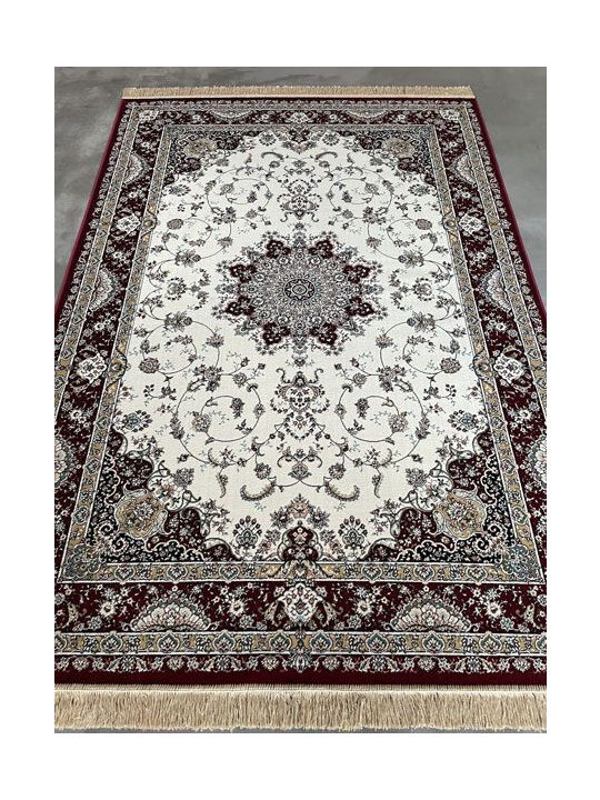 Ragolle 14708-6010 Modern Bedroom Rugs Set Royal Palace Burgundy 3pcs