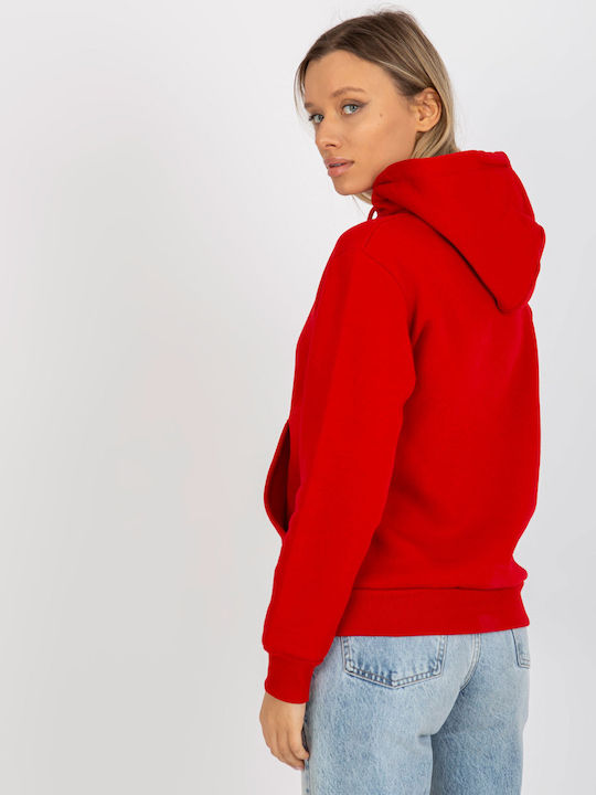 Rue Paris CT-BL-F-621124.98P Women's Hooded Sweatshirt Red