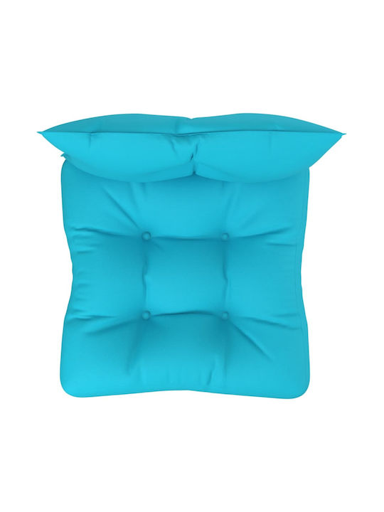vidaXL Pernă Scaunului De Grădină Waterproof Cu Spătar Turcoaz 2 Buc 61.5x60 cm