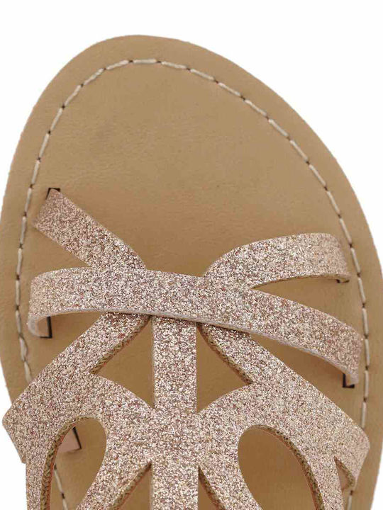 Παιδικά Πέδιλα Glitter Ροζ