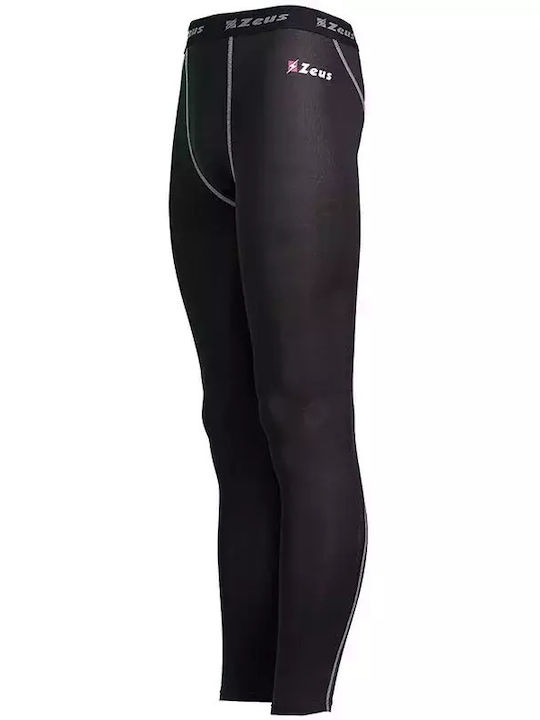 Zeus Total Herren Sportleggings Lang Schwarz