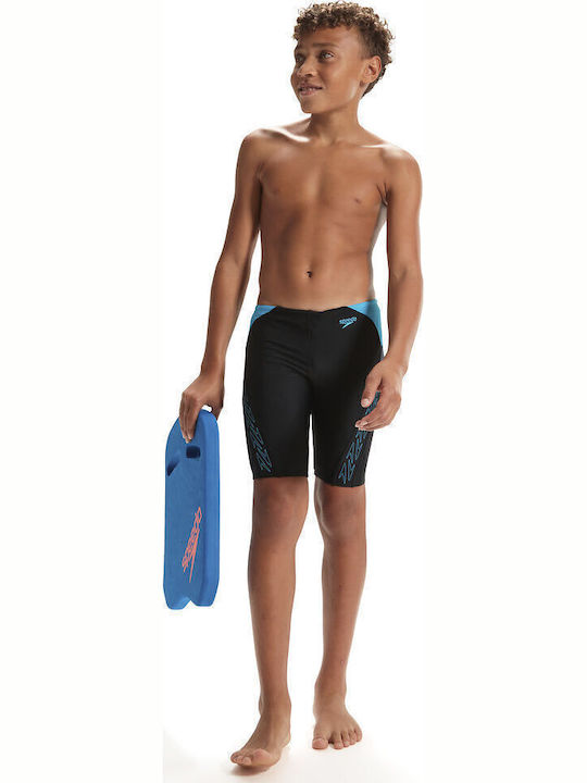 Speedo Hyper Boom Splice Jammer Kinder Badeanzug Jammer Schwarz