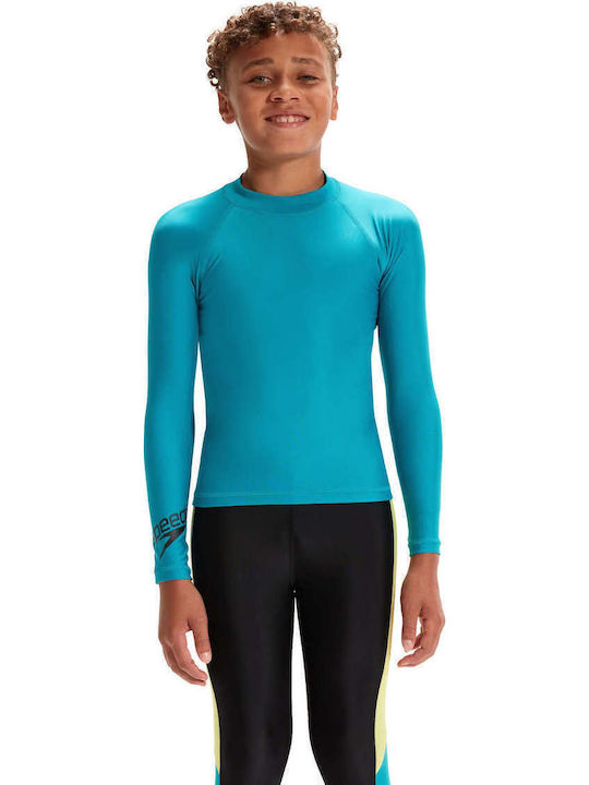 Speedo Kids Swimwear Long Sleeve Shirt Green