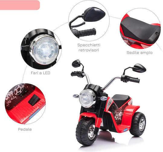 Kids Motorbike Licensed Rechargeable Battery 6v Speed; Electric 6 Volt Red