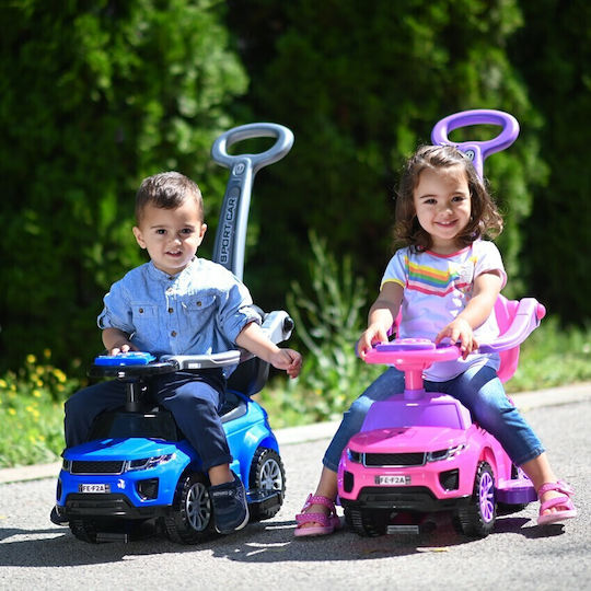 Lorelli Off Road Handle Car Ride On with Handle for 12+ Months Pink