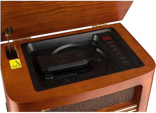 Roadstar Ηχοσύστημα 2.0 HRA-1500UEMP 1-32-1505 40W με CD Player και WiFi Wood