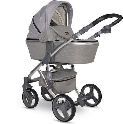 Lorelli Rimini Premium 2 in 1 Verstellbar 2 in 1 Baby Kinderwagen Geeignet für Neugeborene Gray