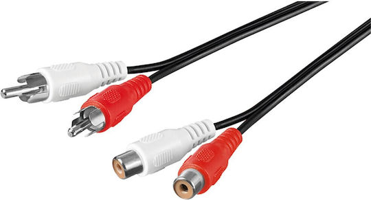 Goobay Кабел RCA мъжки - RCA женски 1.5м 50025