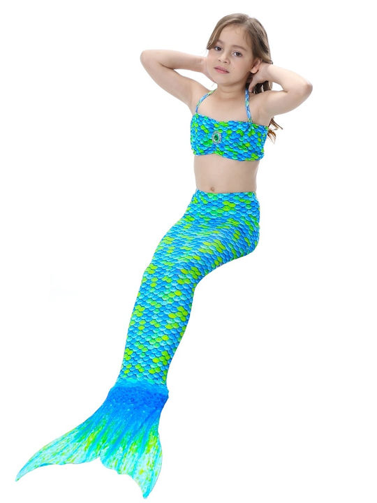 Mermaid swimsuit 3 pieces - Green