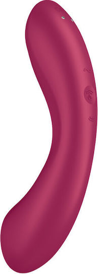 Satisfyer Curvy Trinity 1 Аспиратор Вагина с вибрация Вмъкващ се троен въздушен вибратор Pule Червен 1бр