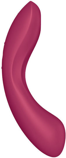 Satisfyer Curvy Trinity 1 Аспиратор Вагина с вибрация Вмъкващ се троен въздушен вибратор Pule Червен 1бр