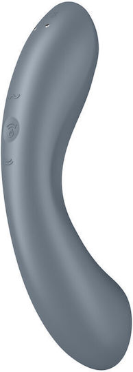 Satisfyer Curvy Trinity 1 Аспиратор Вагина с вибрация Вмъкващ се троен въздушен вибратор Pule Сив 1бр