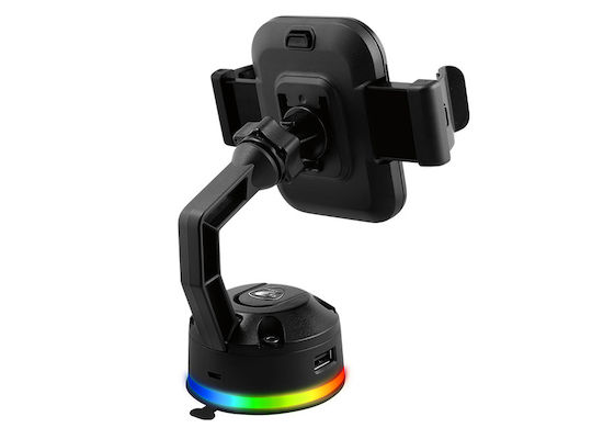 Cougar Wireless Charger (Qi Pad) with 2 USB-A Ports 10W Blacks (Cougar M RGB)