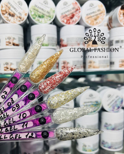 Global Fashion Gel Νυχιών Seashell 08 5gr