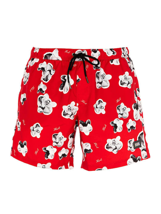 Men's Swimwear Shorts Red Floral