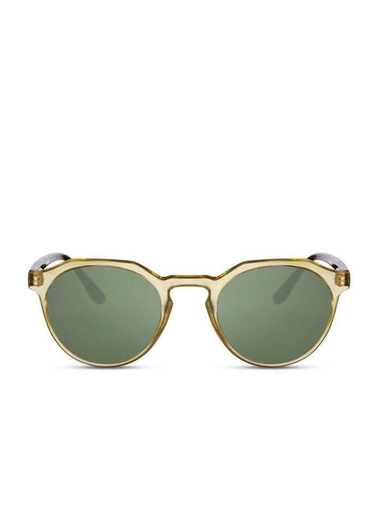 Solo-Solis Sonnenbrillen mit Gelb Rahmen und Grün Linse NDL6352