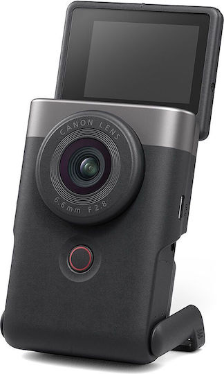 Canon Βιντεοκάμερα Powershot V10 Advanced Vlogging Kit Silber @ 30fps Αισθητήρας CMOS με Οθόνη Αφής 2" και HDMI / WiFi