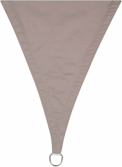 Perel Триъгълен Shade Sail Кафяв 3.6м