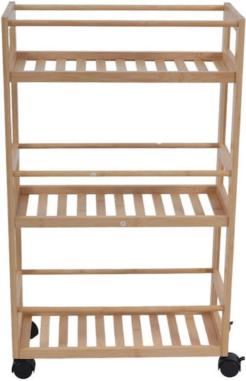 Ankor Wooden 3-Tier Brown Trolley Ankor Wooden 3-Tier Brown Trolley