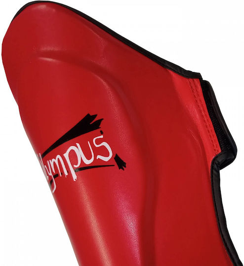 Olympus Sport Prince Shin Guards Adults Red