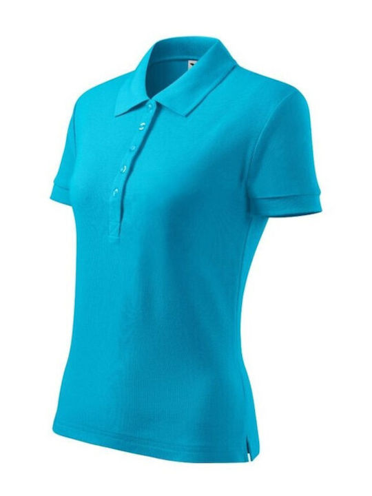 Malfini Women's Short Sleeve Promotional Blouse Blue