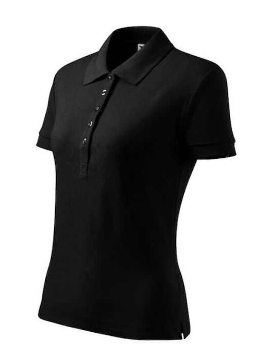 Malfini Women's Short Sleeve Promotional Blouse Black 216-01