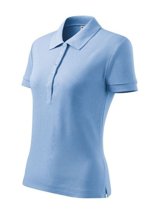 Malfini Women's Short Sleeve Promotional Blouse Blue 216-15