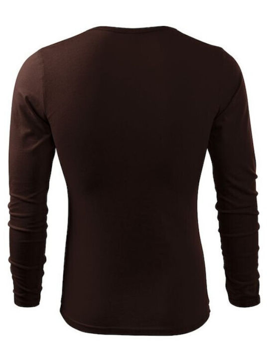 Malfini Men's Long Sleeve Promotional Blouse Brown