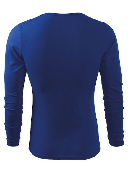 Malfini Men's Long Sleeve Promotional Blouse Blue