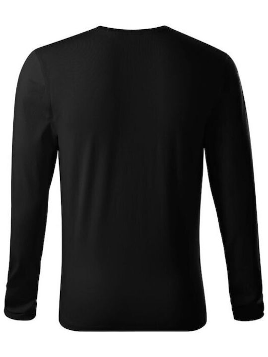 Malfini Men's Long Sleeve Promotional Blouse Black