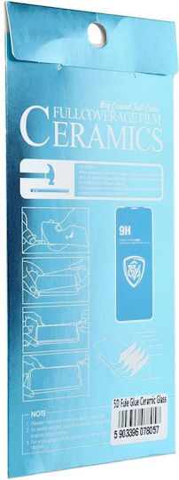 Ceramic 5D Ceramică Adeziv complet Full Face Tempered Glass Negru (Xiaomi 12 Lite)