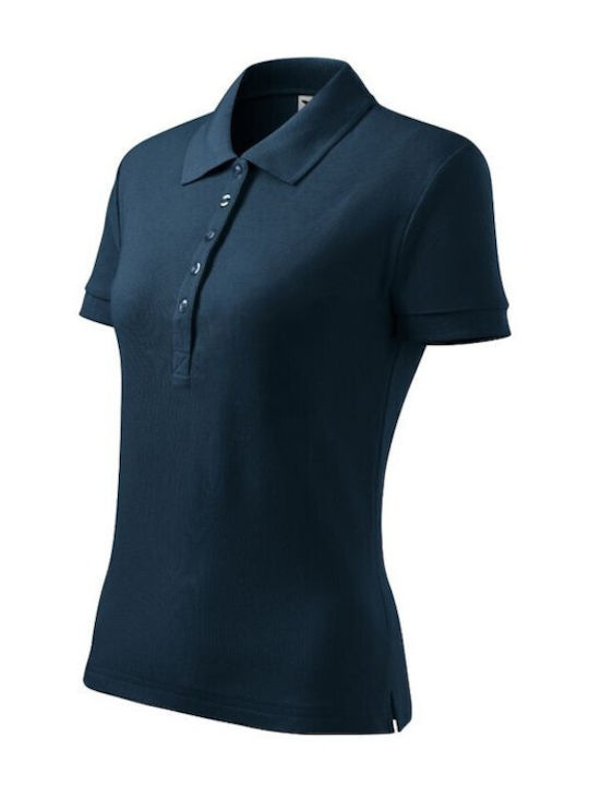 Malfini Women's Short Sleeve Promotional Blouse Blue