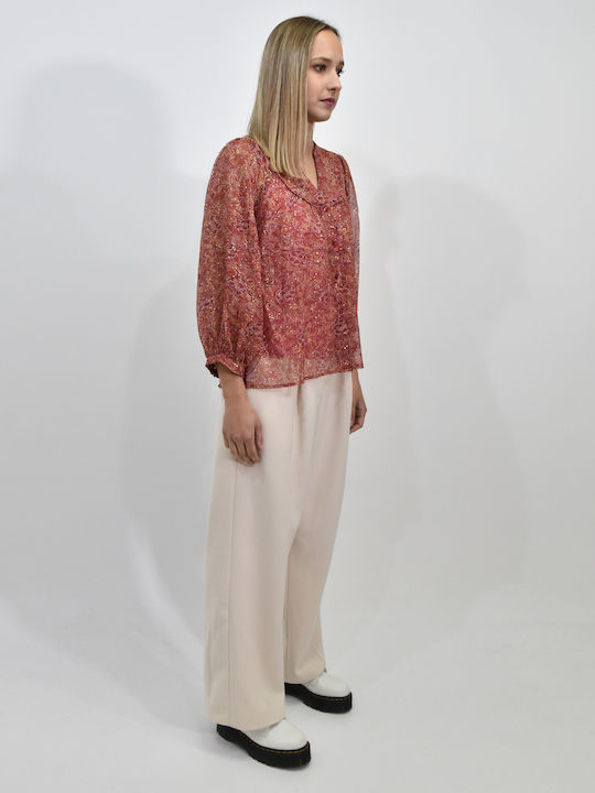 GRACE & MILA BLOUSE - BESS MARSALA