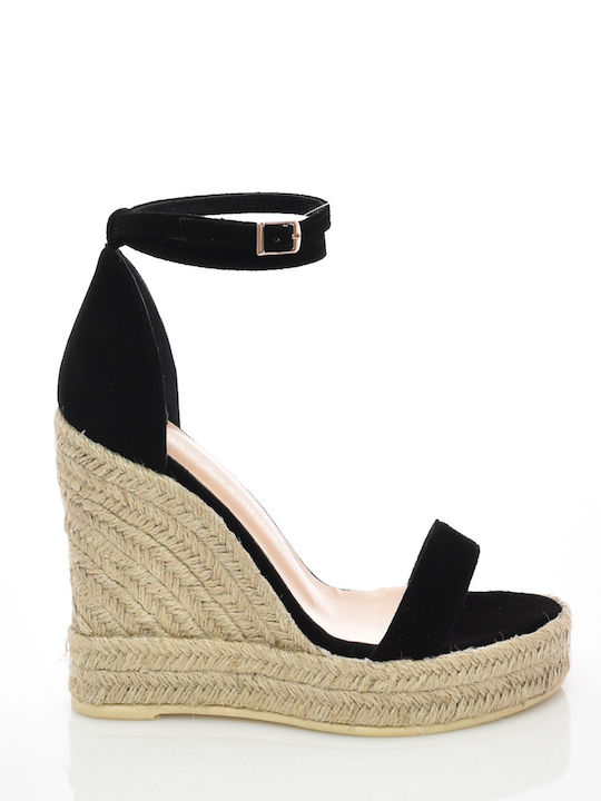 ARIS TSOUBOS DESIGNER DE ESPADRILE NEGRE PLATFORME - AT2052