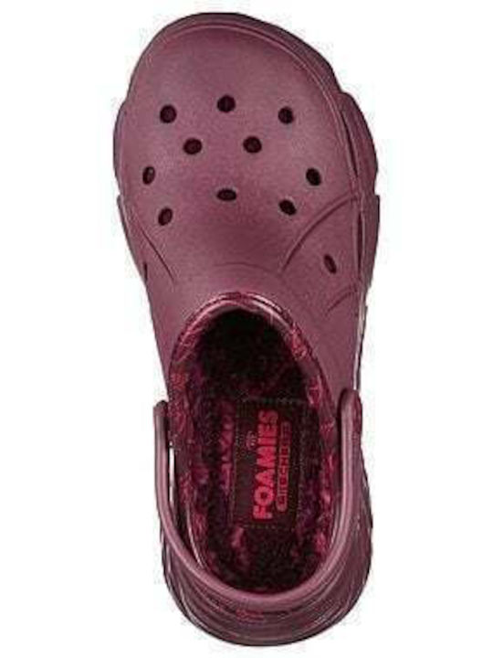 Skechers Whirlwind Women's Clogs with Fur Purple