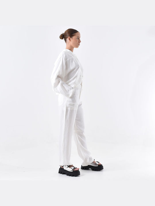 LOTUS EATERS OFF-WHITE PANTS - LV7 LANA